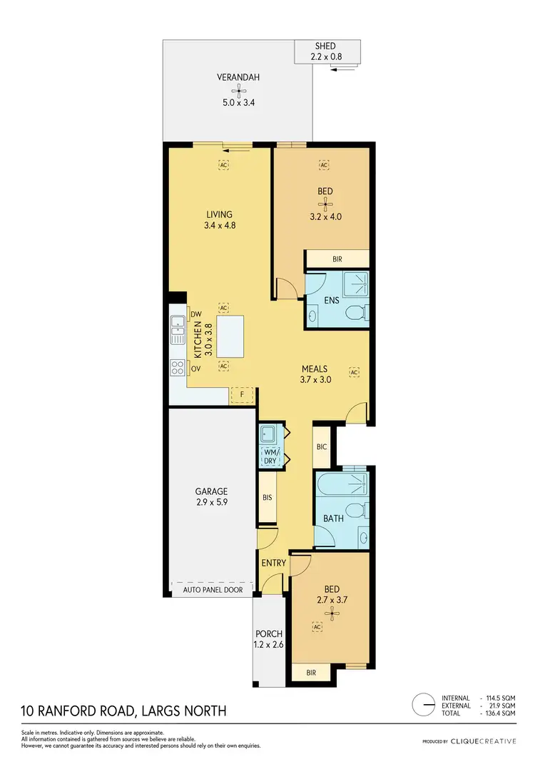 Floorplan of Homely house listing, 10 Ranford Road, Largs North SA 5016