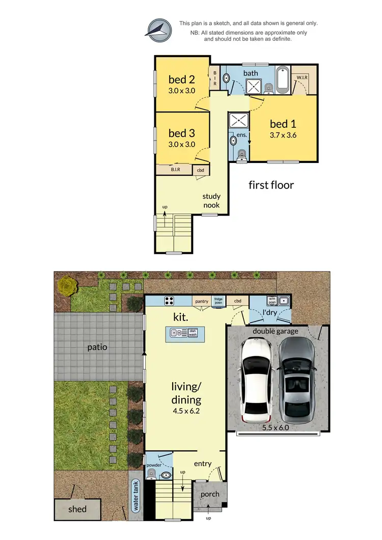 Floorplan of Homely townhouse listing, 2/31 Plumer Street, Croydon VIC 3136