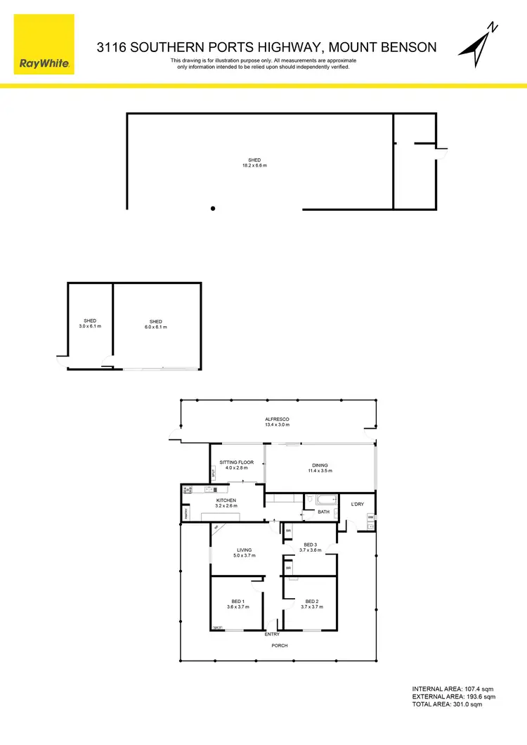 Floorplan of Homely house listing, 3116 Southern Ports Highway, Mount Benson SA 5275