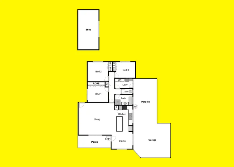 Floorplan of Homely house listing, 34 Rural Drive, Mildura VIC 3500