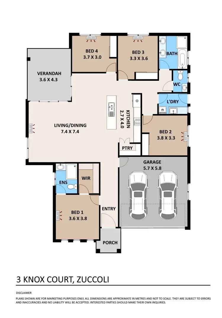 Floorplan of Homely house listing, 3 Knox Court, Zuccoli NT 832