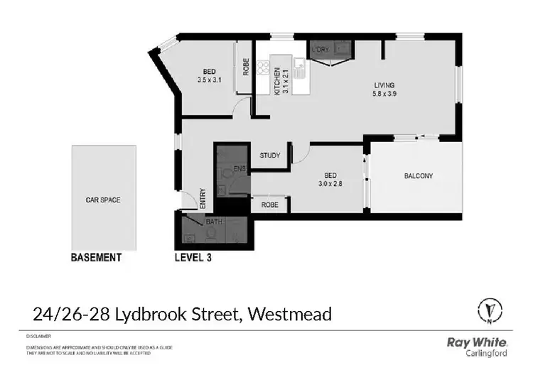 Floorplan of Homely apartment listing, 24/28 Lydbrook Street, Westmead NSW 2145
