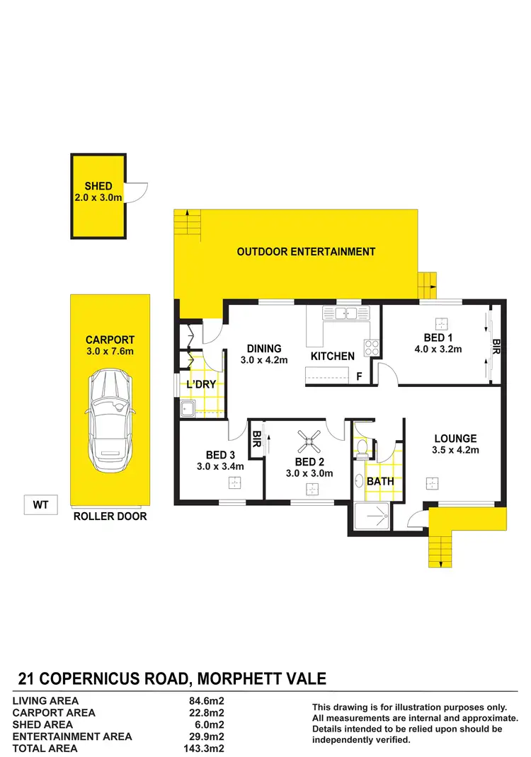 Floorplan of Homely house listing, 21 Copernicus Road, Christie Downs SA 5164