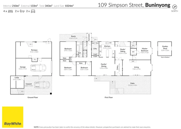 Floorplan of Homely house listing, 109 Simpson Street, Buninyong VIC 3357
