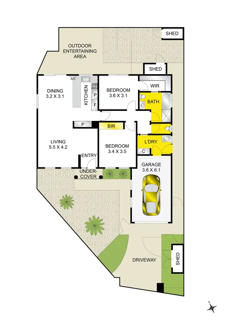 Floorplan of Homely house listing, 53 Broughton Drive, Highton VIC 3216