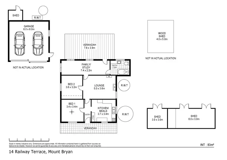 Floorplan of Homely house listing, 14 Railway Terrace, Mount Bryan SA 5418