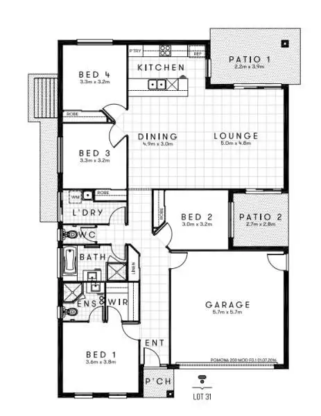 Floorplan of Homely house listing, 25 Fairbourne Terrace, Pimpama QLD 4209