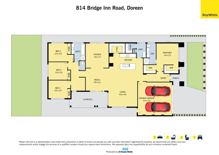 Floorplan of Homely house listing, 814 Bridge Inn Road, Doreen VIC 3754