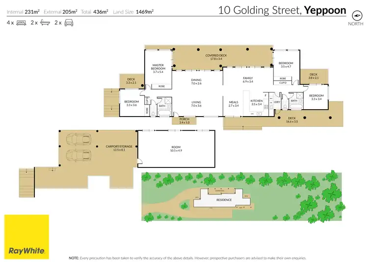 Floorplan of Homely house listing, 10 Golding Street, Yeppoon QLD 4703