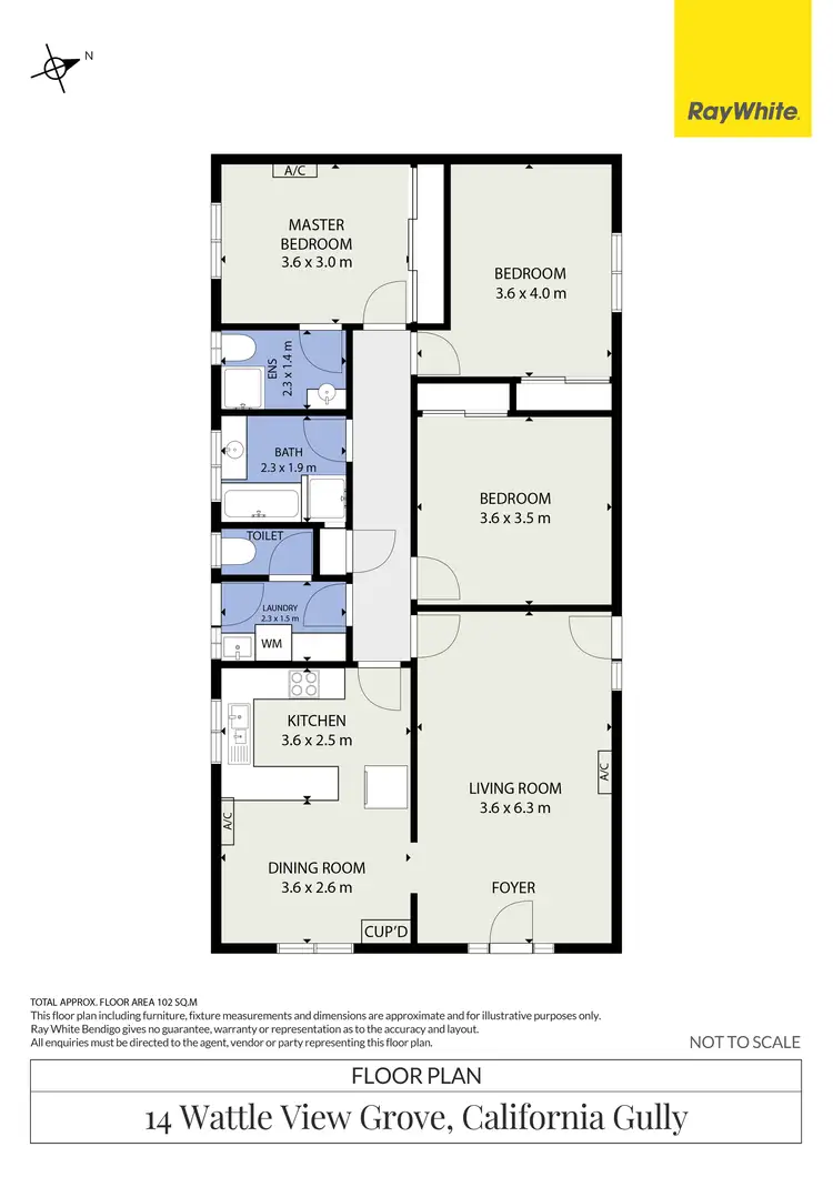 Floorplan of Homely house listing, 14 Wattle View Grove, California Gully VIC 3556