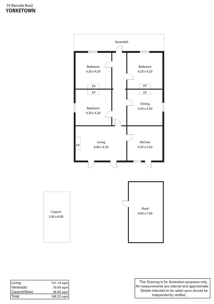 Floorplan of Homely house listing, 54 Warooka Road, Yorketown SA 5576