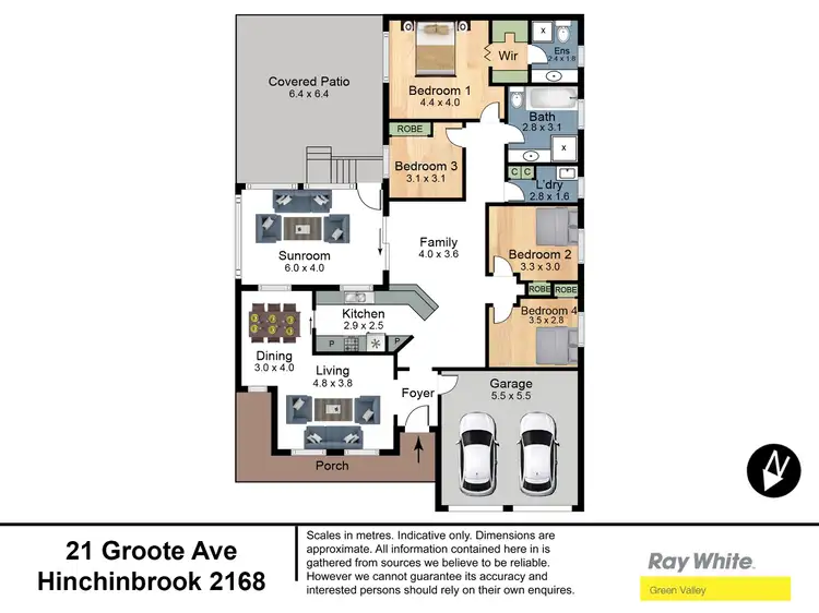 Floorplan of Homely house listing, 21 Groote Avenue, Hinchinbrook NSW 2168