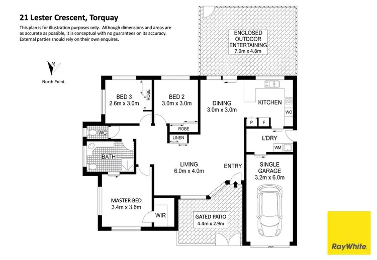 Floorplan of Homely house listing, 21 Lester Crescent, Torquay QLD 4655