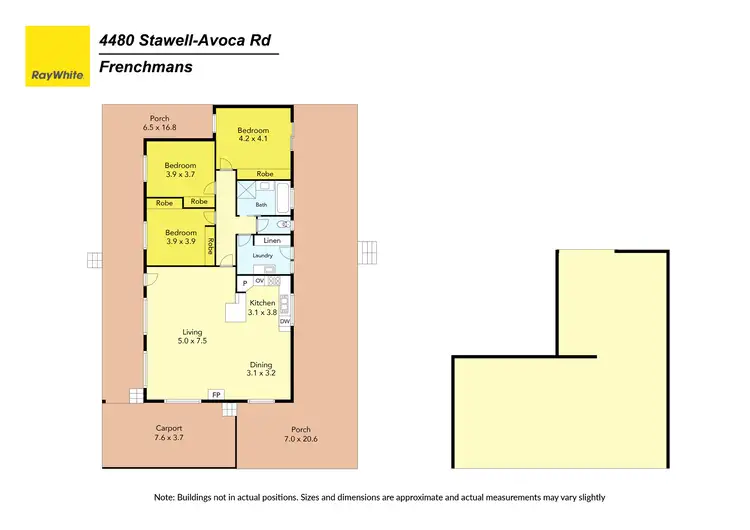 Floorplan of Homely rural property listing, 4480 Stawell - Avoca Road, Frenchmans VIC 3384