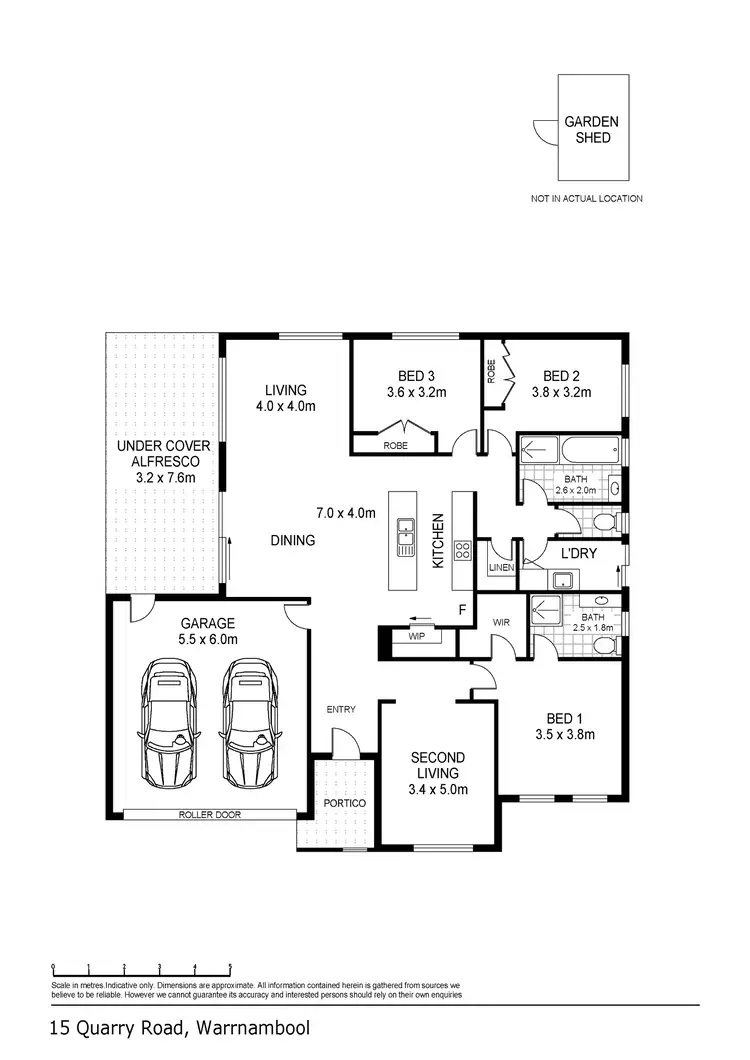Floorplan of Homely house listing, 15 Quarry Road, Warrnambool VIC 3280