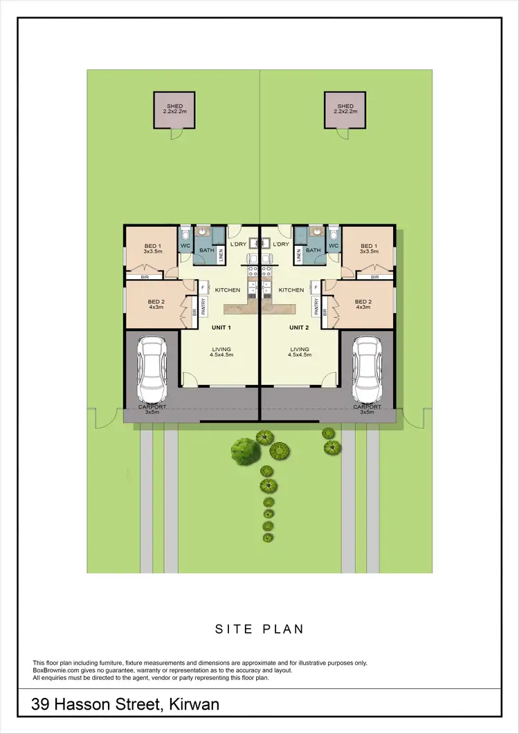 Floorplan of Homely house listing, 39 Hasson Street, Kirwan QLD 4817