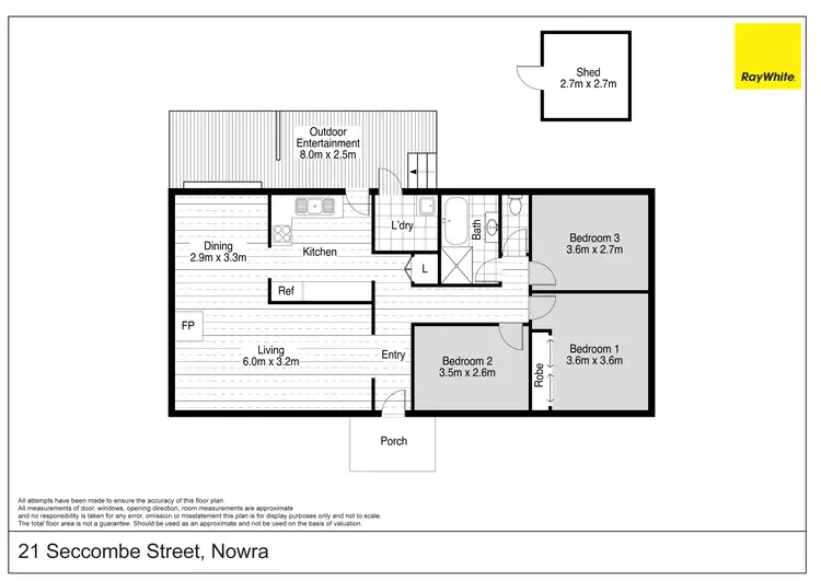 Floorplan of Homely house listing, 21 Seccombe Street, Nowra NSW 2541