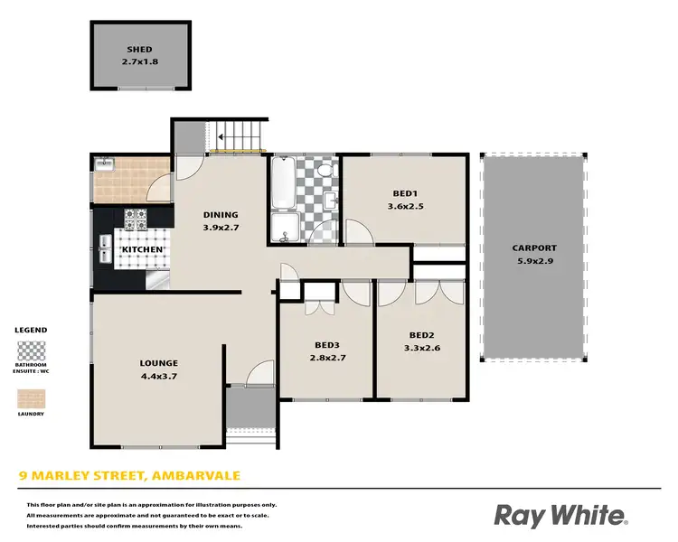 Floorplan of Homely house listing, 9 Marley Street, Ambarvale NSW 2560