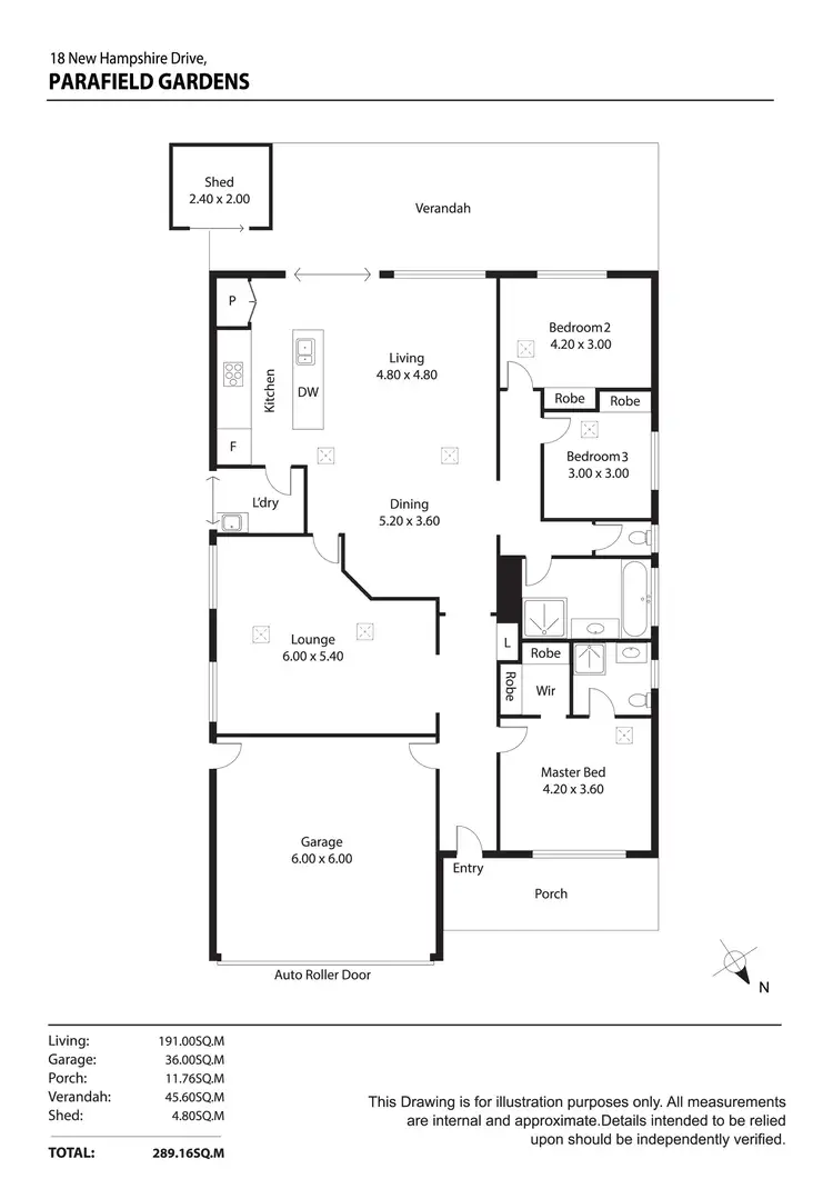 Floorplan of Homely house listing, 18 New Hampshire Drive, Parafield Gardens SA 5107