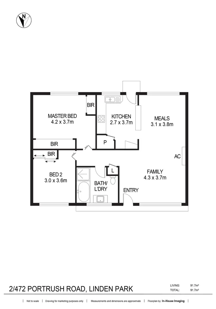 Floorplan of Homely apartment listing, 2/472 Portrush Road, Linden Park SA 5065