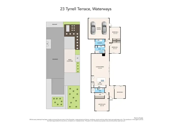 Floorplan of Homely house listing, 23 Tyrrell Terrace, Waterways VIC 3195