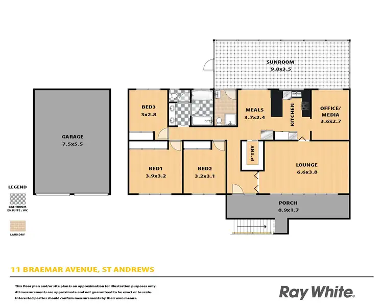 Floorplan of Homely house listing, 11 Braemar Avenue, St Andrews NSW 2566