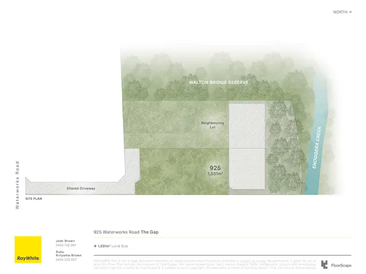 Floorplan of Homely land listing, 925 Waterworks Road, The Gap QLD 4061