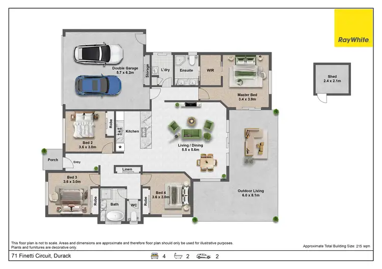 Floorplan of Homely house listing, 71 Finetti Circuit, Durack QLD 4077
