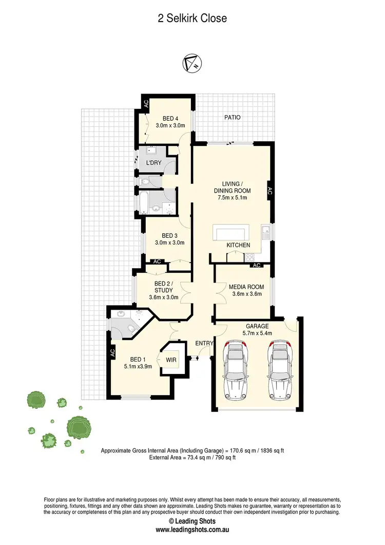 Floorplan of Homely house listing, 2 Selkirk Close, Oxley QLD 4075