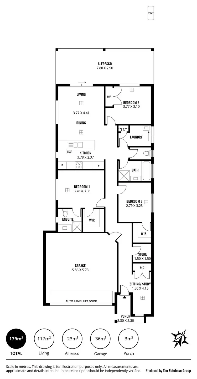 Floorplan of Homely house listing, 8B Ridgway Drive, Flagstaff Hill SA 5159