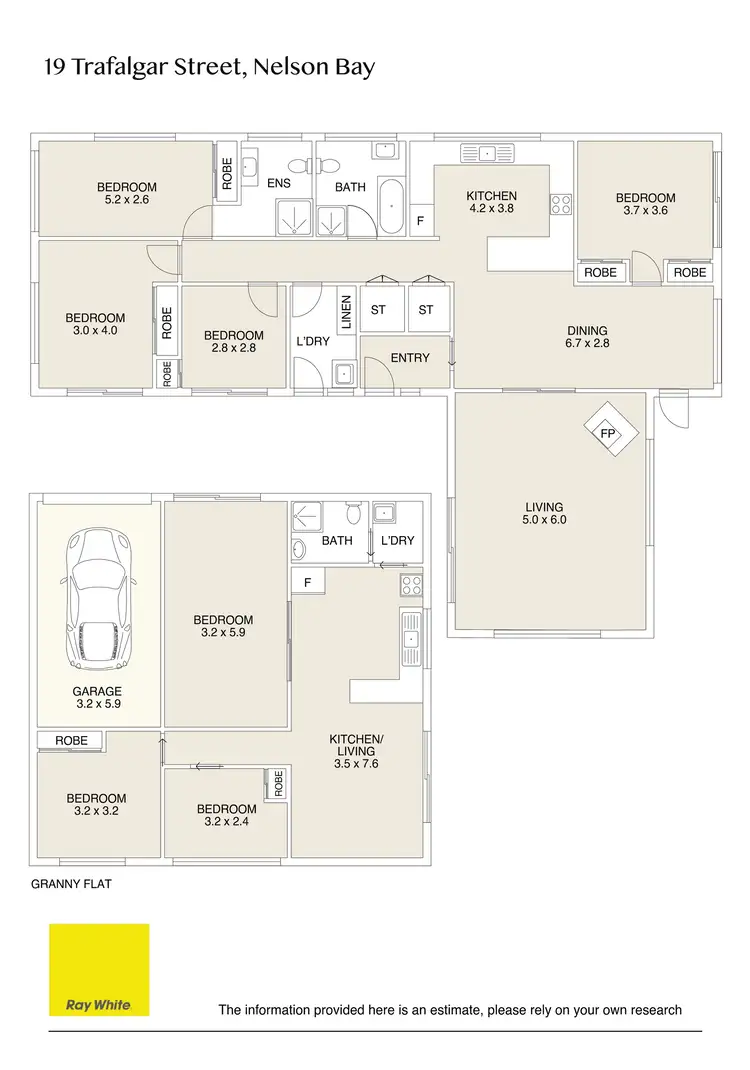 Floorplan of Homely house listing, 19 Trafalgar Street, Nelson Bay NSW 2315