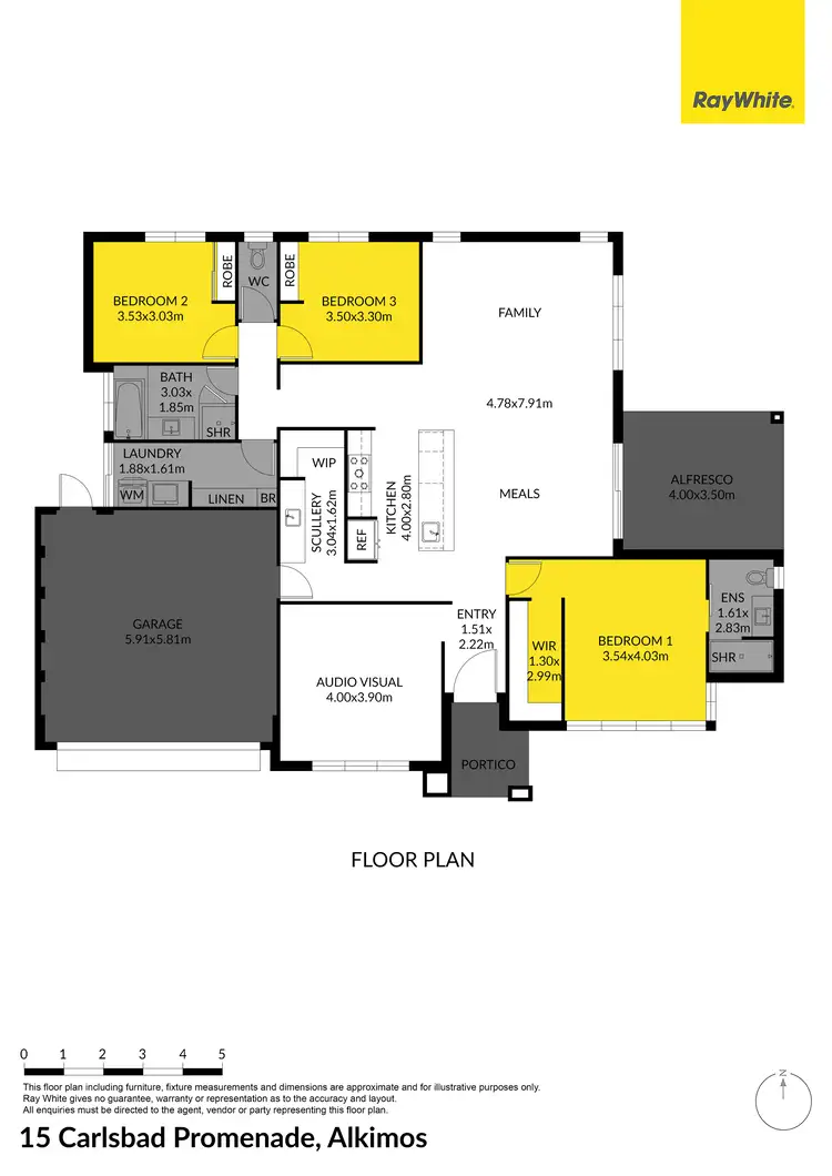 Floorplan of Homely house listing, 15 Carlsbad Promenade, Alkimos WA 6038