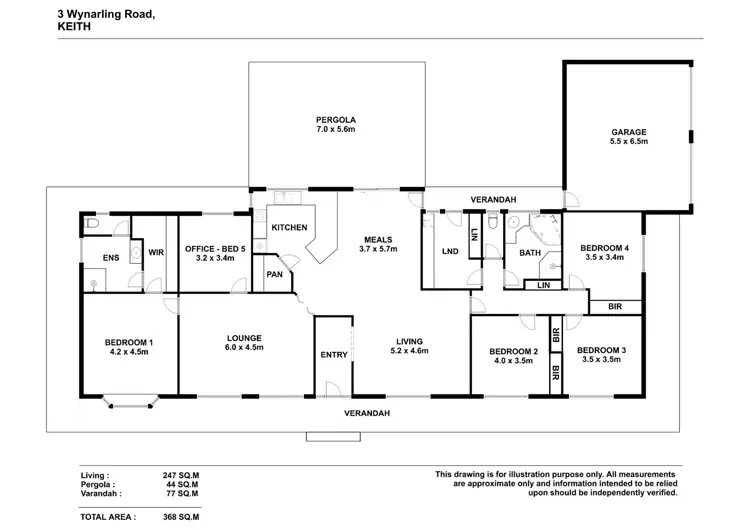 Floorplan of Homely house listing, 3 Wynarling Road, Keith SA 5267