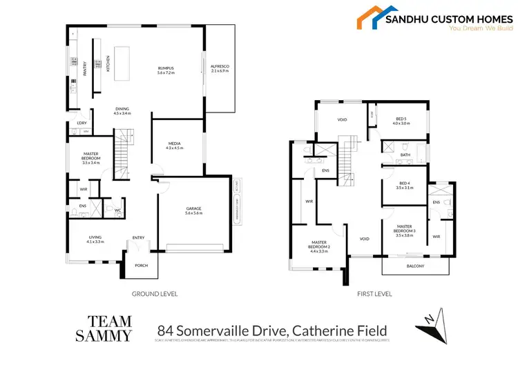 Floorplan of Homely house listing, 84 Somervaille Drive, Catherine Field NSW 2557