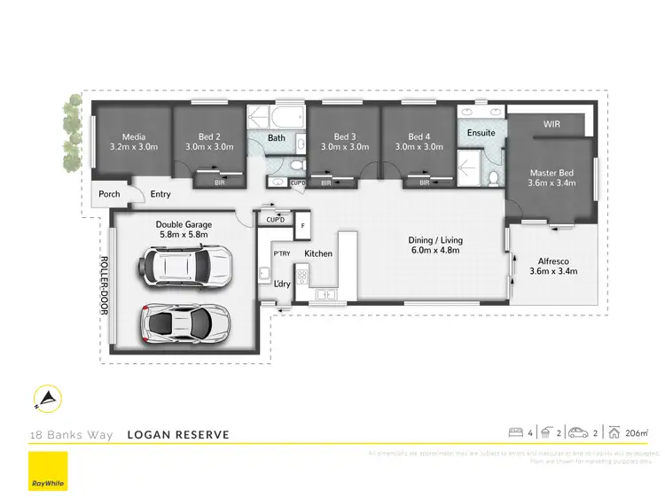 Floorplan of Homely house listing, 18 Banks Way, Logan Reserve QLD 4133