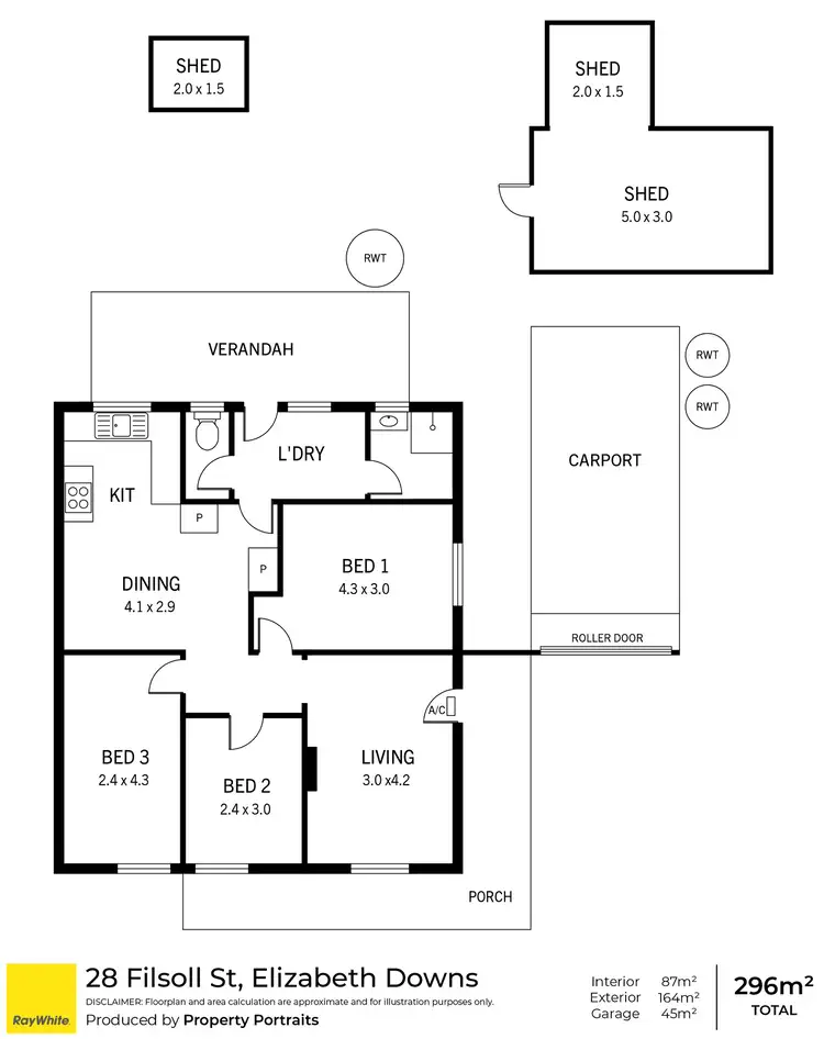 Floorplan of Homely house listing, 28 Filsoll Street, Elizabeth Downs SA 5113