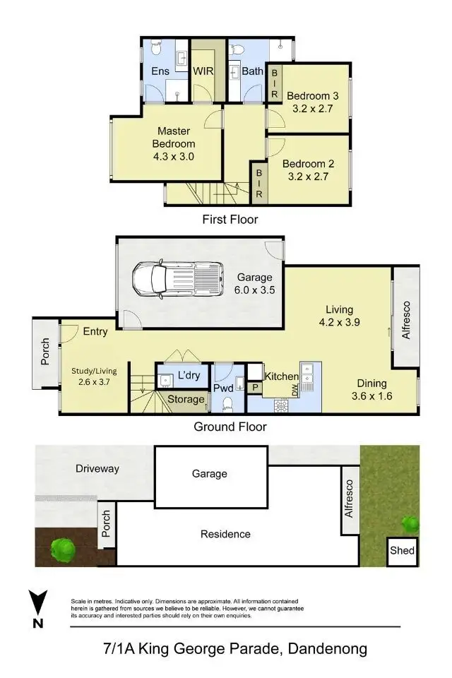 Floorplan of Homely townhouse listing, 7/1A King George Parade, Dandenong VIC 3175