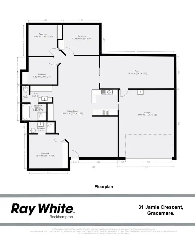 Floorplan of Homely house listing, 31 JAMIE Crescent, Gracemere QLD 4702