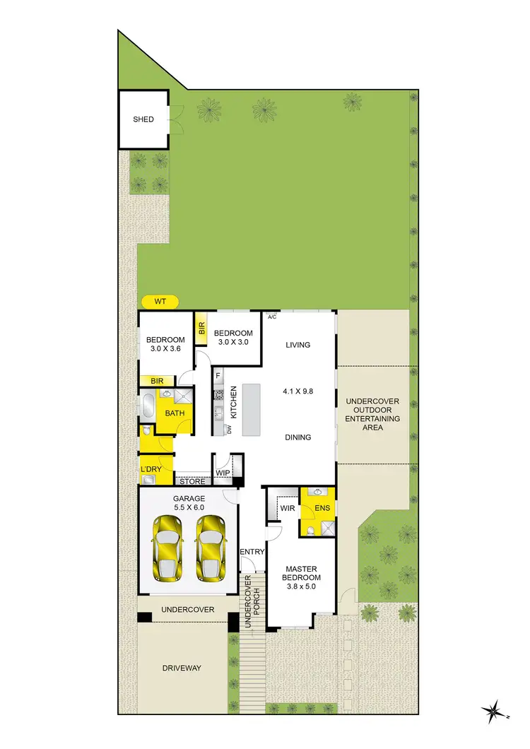 Floorplan of Homely house listing, 46 Oakwood Crescent, Waurn Ponds VIC 3216
