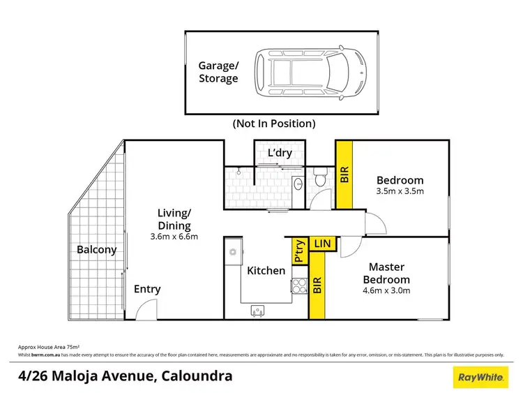 Floorplan of Homely unit listing, Unit 4/26 Maloja Avenue, Caloundra QLD 4551