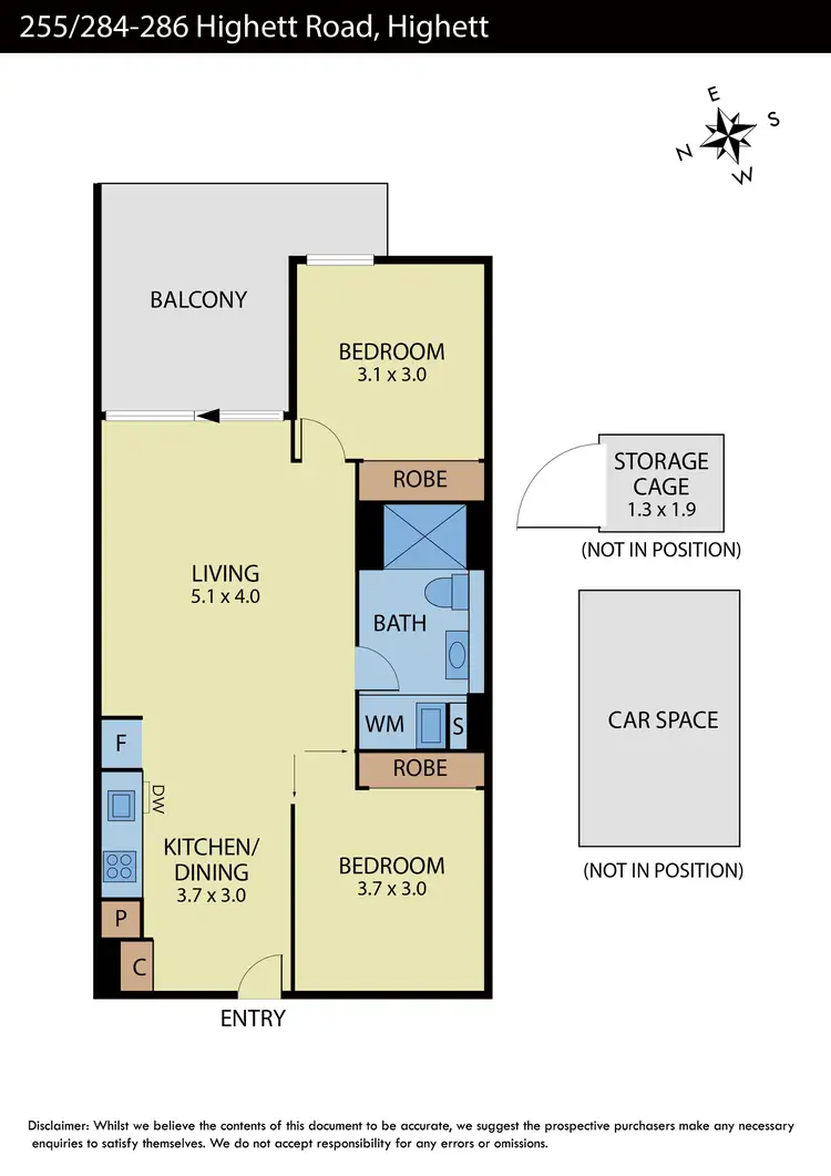 Floorplan of Homely apartment listing, 255/75 Graham Road, Highett VIC 3190