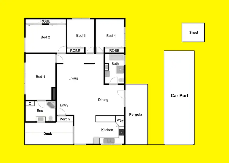Floorplan of Homely house listing, 228 Walnut Avenue, Mildura VIC 3500