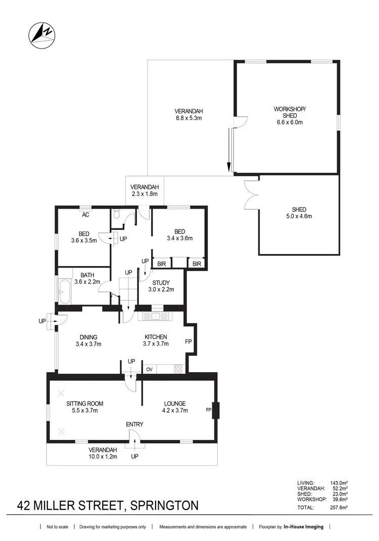 Floorplan of Homely house listing, 42 Miller Street, Springton SA 5235