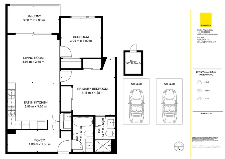 Floorplan of Homely apartment listing, 222/5 Vermont Crescent, Riverwood NSW 2210
