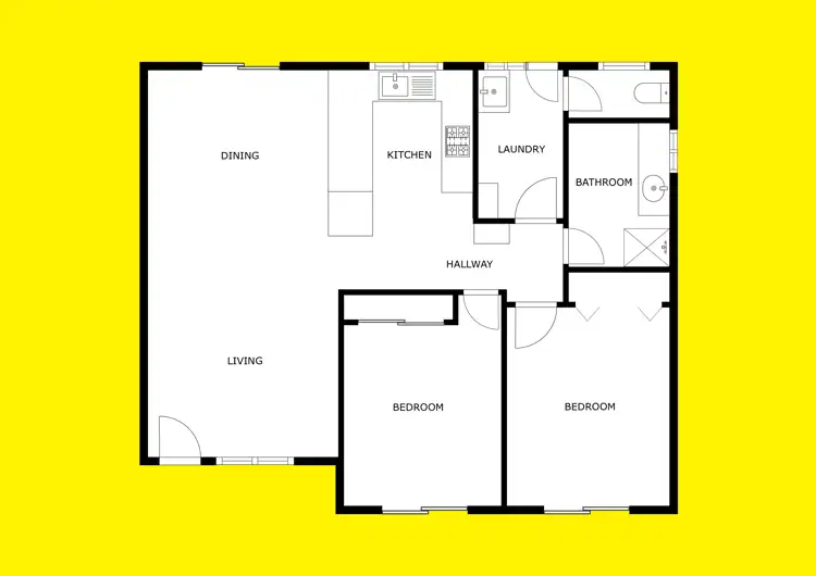 Floorplan of Homely unit listing, 2/458 Walnut Avenue, Mildura VIC 3500