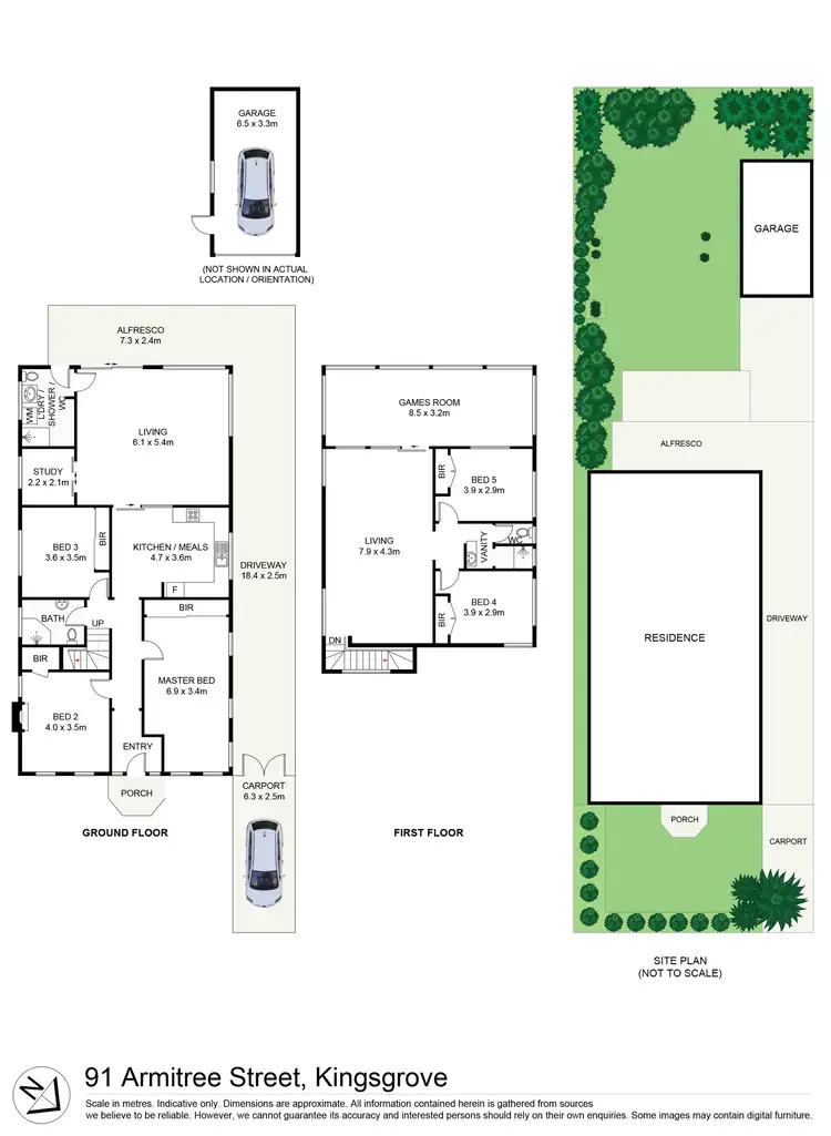 Floorplan of Homely house listing, 91 Armitree Street, Kingsgrove NSW 2208