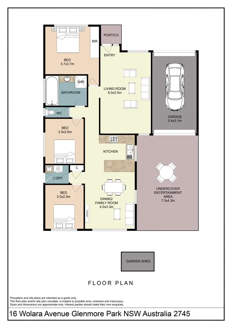Floorplan of Homely house listing, 16 Wolara Avenue, Glenmore Park NSW 2745