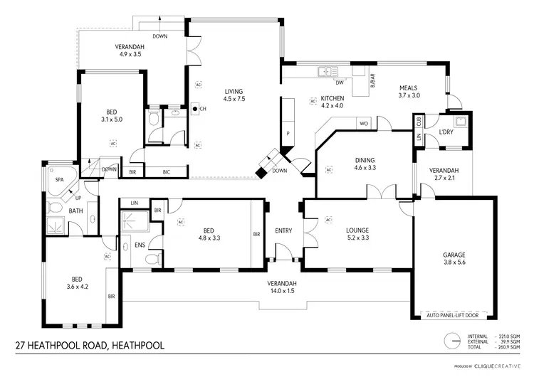 Floorplan of Homely house listing, 27 Heathpool Road, Heathpool SA 5068