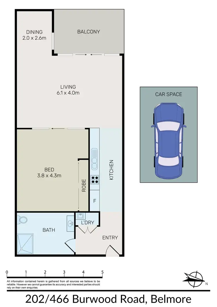 Floorplan of Homely unit listing, 202/464-466 Burwood Road, Belmore NSW 2192