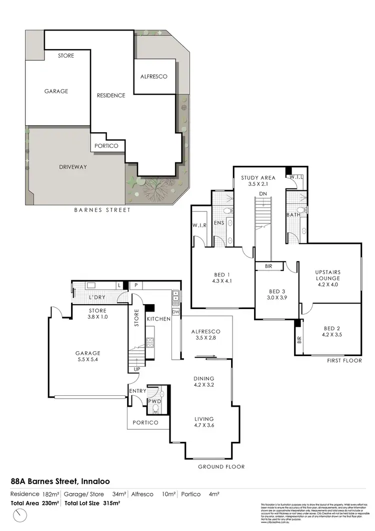 Floorplan of Homely townhouse listing, 88A Barnes Street, Innaloo WA 6018